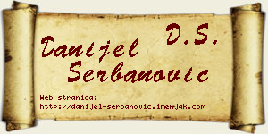 Danijel Šerbanović vizit kartica